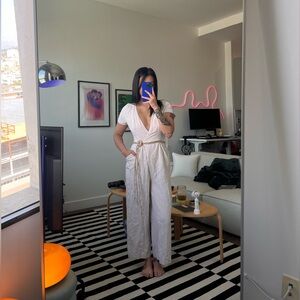 Zara V-Neck Jumpsuit